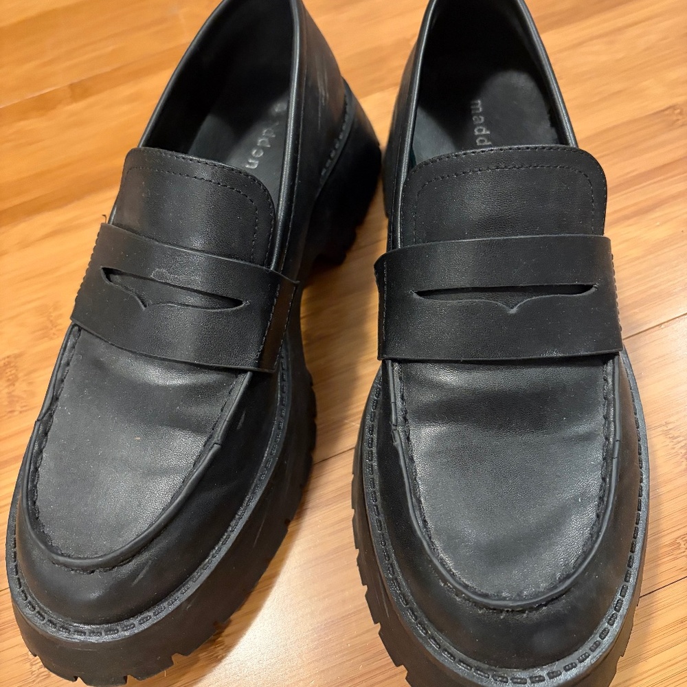 Black Chunky Loafers